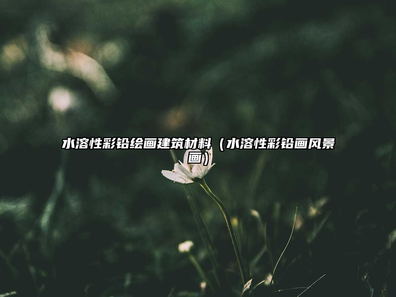 水溶性彩铅绘画建筑材料（水溶性彩铅画风景画）
